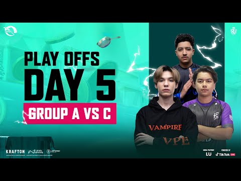 [EN] PUBG MOBILE RUTHLESS PRO SERIES COG S3| PLAYOFFS| GROUP A VS C| DAY 5 FT. 