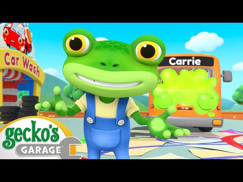 Rainbow Buses Race! | Gecko's Garage | Fun Kids Cartoon