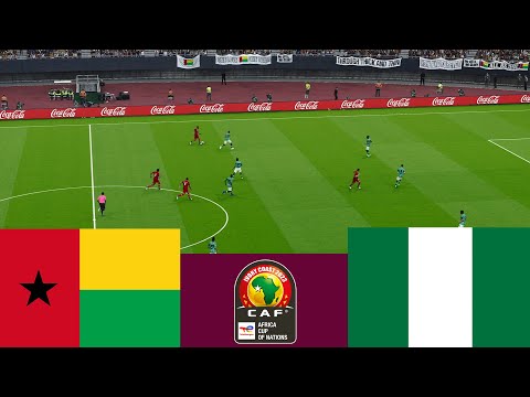 [LIVE] Guinea Bissau vs Nigeria. 2024 CAF Africa Cup of Nations Full match - Video game simulation