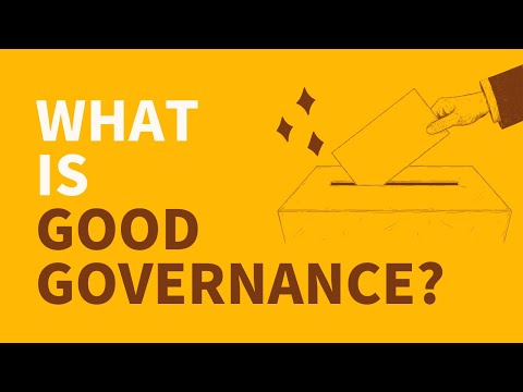 What is good governance? 👩&zwj;👩&zwj;👧&zwj;👧