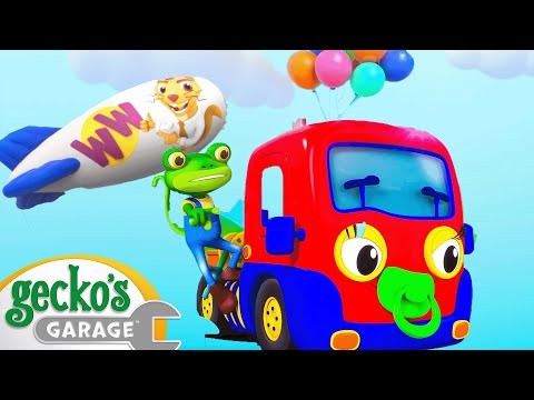 Balloon Tyres | Gecko 3D | Learning Videos for Kids