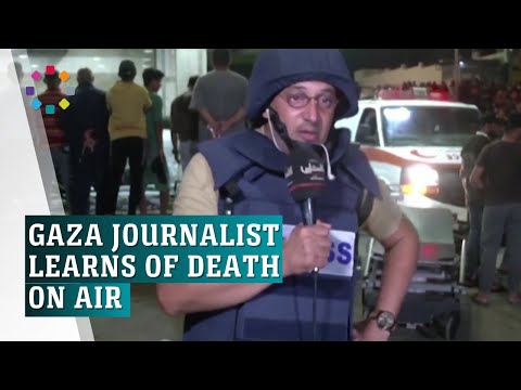 Gaza journalist learns of colleague's death on air