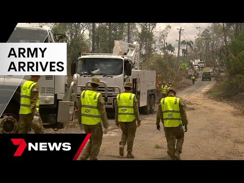 Army arrives in South East Queensland to help with storm recovery | 7 News Australia