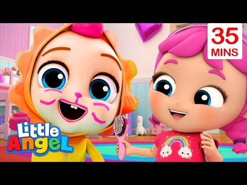 This is the Way We Play Dress Up + more songs | Little Angel Kids Songs &amp; Nursery Rhymes