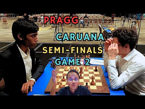 Did Caruana punish Pragg's opening mistake? | World Cup 2023 Semi-finals | Commentary by Sagar