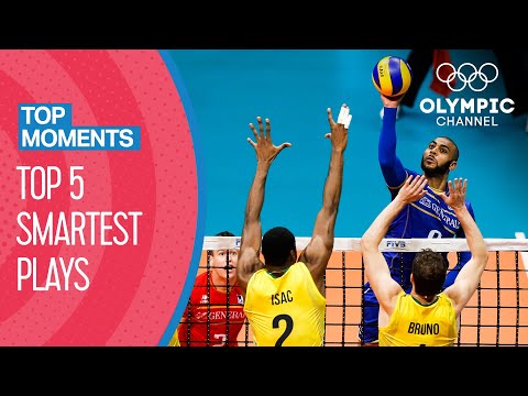 Top 5 Smartest Volleyball Plays ever at the Olympics! | Top Moments