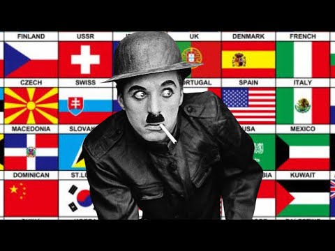 charlie chaplin in different languages meme