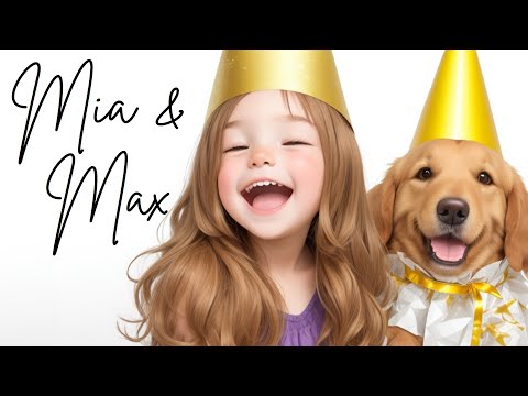 Mia and Max ?  Golden Retriever - Read Aloud, Read Along ? Short Story