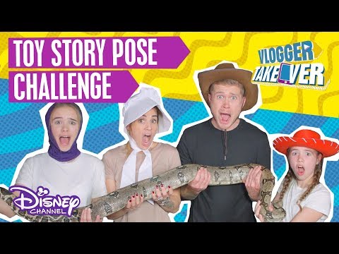 Dad V Girls | Terrifying Toy Story Pose Challenge ? | Disney Channel UK