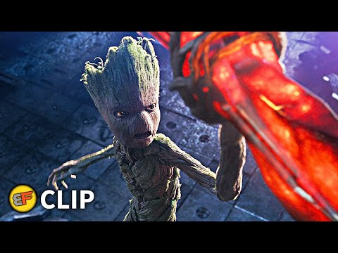 Making Stormbreaker - Groot Lifts Thor's Axe | Avengers Infinity War (2018) IMAX Movie Clip HD 4K