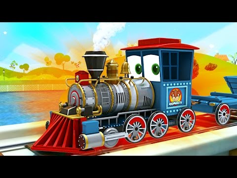 appMink build a Steam Train - steam locomotive toy movies for children