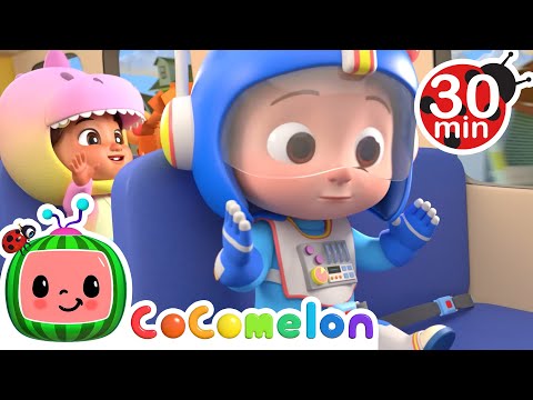 Wheels on the Bus Song Halloween Edition | CoComelon Halloween Cartoons | Moonbug Halloween for Kids