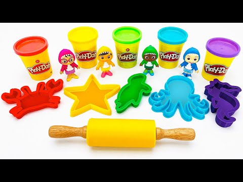 Create and Learn Sea Animals with Play Doh &amp; Cocomelon Kids 🐢🐬🐙 Preschool Toddler Learning Video