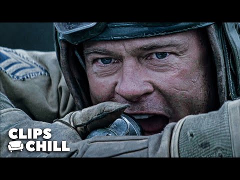 German Tiger Tank Encounter | Fury | Clips &amp; Chill