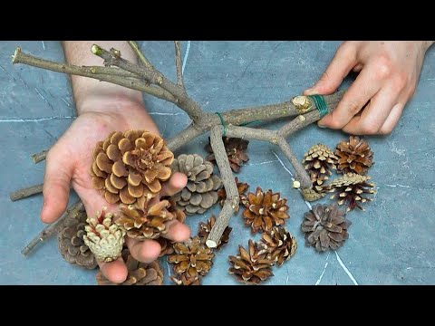 Amazing! If you take twigs and pine cones, you can make something.....