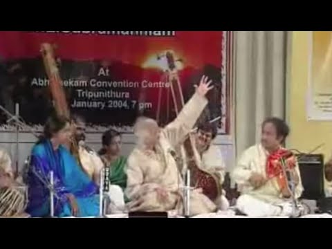 Raga Bhairavi - Sumiran Kar Le (live) - Pandit Jasraj and Dr and Mrs L Subramaniam