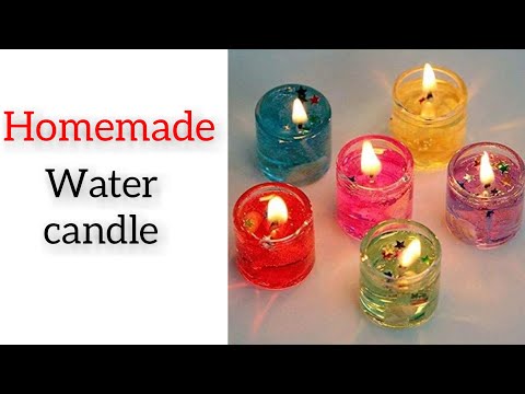 How make to water candle🕯/Homemade water candle 🕯✨