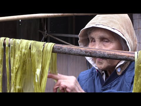 Process of making the strongest paper in Japan. Paper used in the restoration of the Louvre Museum.