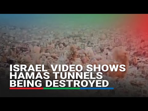 Israel video shows Hamas tunnels being destroyed