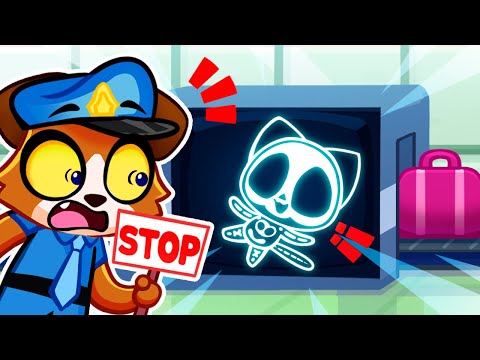 X-ray for Kids😻Airport Adventures ✈️ Safety Rules | Toddler Learning with Purr-Purr Stories