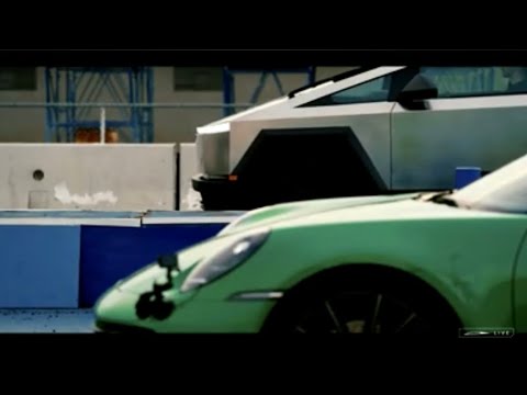 Tesla Cybertruck vs. Porsche 911: Electrifying Race &amp; Unbelievable Victory!