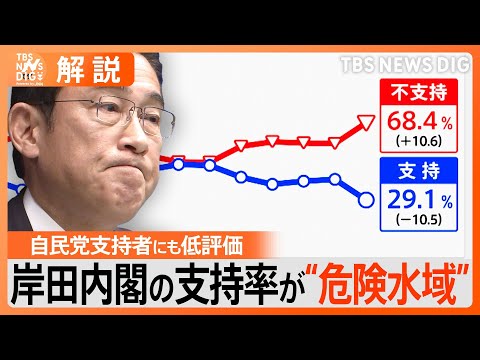 岸田内閣の支持率&ldquo;過去最低&rdquo;の29.1%　自民党の支持者も「政策に期待できない」が半数超【&nbsp;Nスタ解説】｜TBS&nbsp;NEWS&nbsp;DIG