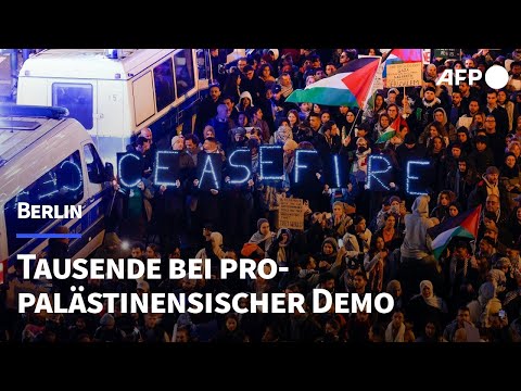 Tausende bei pro-pal&auml;stinensischer Demo in Berlin | AFP
