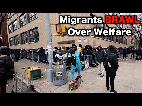 Migrants Fight Over NYC Shelters