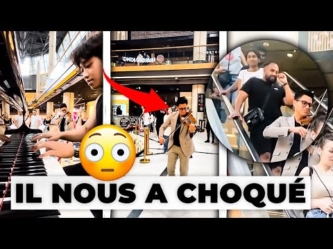 Un VIOLONISTE surgit des les escalators pendant que je jouais du PIANO - R&Eacute;ACTION INCROYABLE !!!