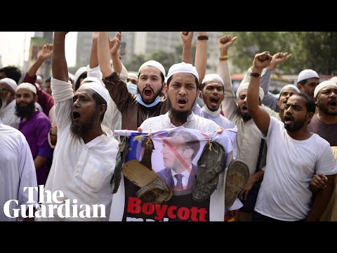 Protests grow across Muslim world against French president Emmanuel Macron