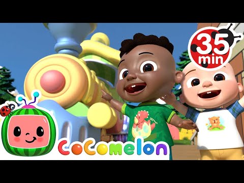 Play Outside At The Train Park Song + More Nursery Rhymes &amp; Kids Songs - CoComelon