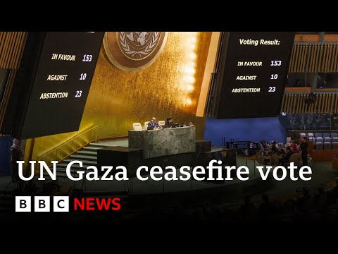 UN General Assembly demands immediate Gaza ceasefire - BBC News