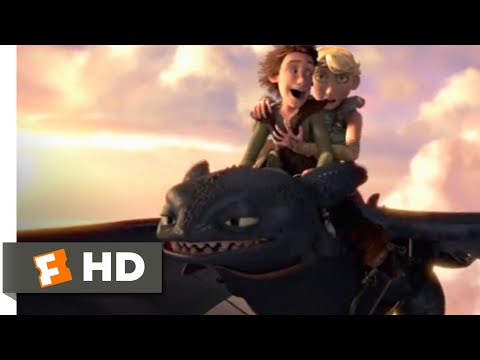 How to Train Your Dragon - Riding On A Dragon Scene | Fandango Family