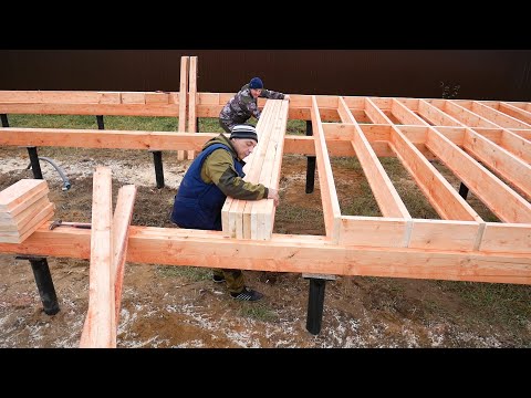 We built the cheapest frame house. Step by step construction process