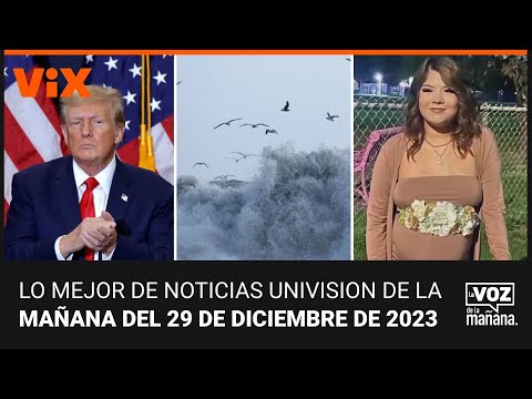 Lo mejor de Noticias Univision de la ma&ntilde;ana| viernes 29 de diciembre de 2023