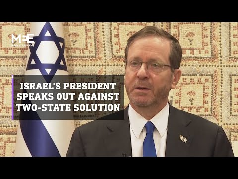 Israel's president speaks out against two-state solution