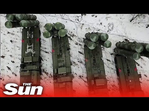 Russia's air defence launchers take position in Belarus for military drills