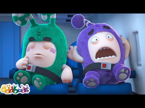 Jeff's Fear of Flying! 🛫 Oddbods Full Episode | Funny Cartoons for Kids