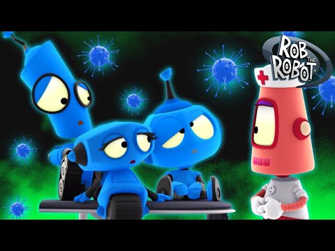 Sick in Space! 🦠 | Rob The Robot | Preschool Learning