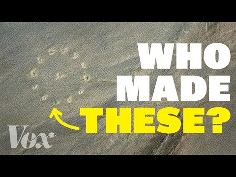 Who made these circles in the Sahara?