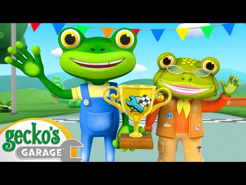 Gecko's Grand Prix Race | Gecko's Garage 2 HOURS | Rob the Robot &amp; Friends - Funny Kids TV