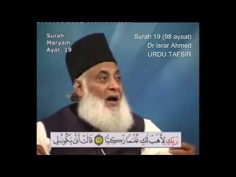 19 Surah Maryam Dr Israr Ahmed Urdu