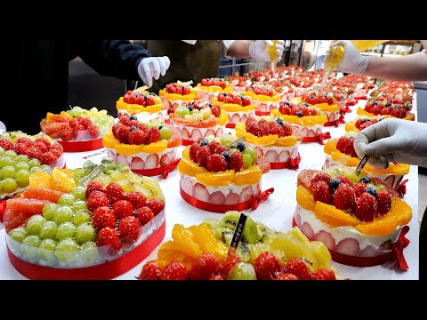 How Various Korean Cakes are Made | Strawberry, Kirish collection | Korean Dessert