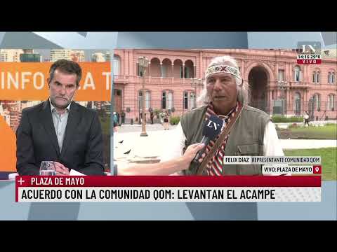 Operativo policial: desarman las carmas de la comuniudad Qom; Plaza de Mayo