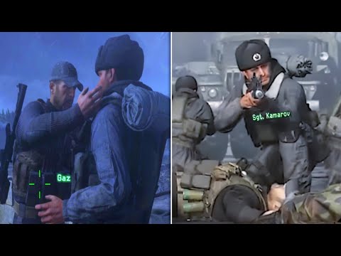 Sgt. Kamarov Teabagging on His Bully Gaz in Call Of Duty: Modern Warfare...