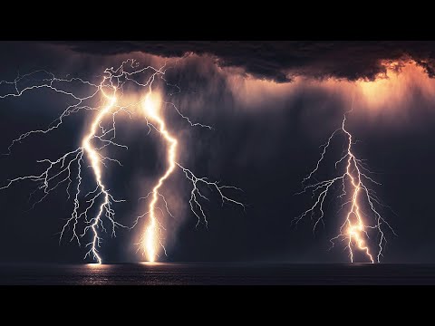 ⚡ Strong Thunderstorm Sounds for Sleeping | Heavy Rain on Roof &amp; Very Intense Thunder at Night