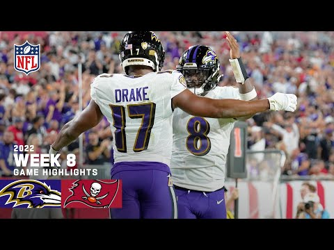 Baltimore Ravens vs. Tampa Bay Buccaneers | 2022 Week 8 Game Highlights