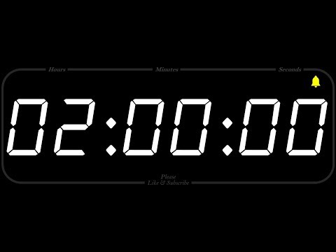 2 Hour - TIMER &amp; ALARM - 1080p - COUNTDOWN