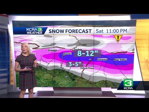 How much snow could fall in the Sierra this weekend