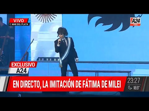 🎭 F&aacute;tima Fl&oacute;rez imit&oacute; a Javier Milei nuevamente